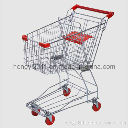 Asian Style Supermarket Shopping Cart 100L